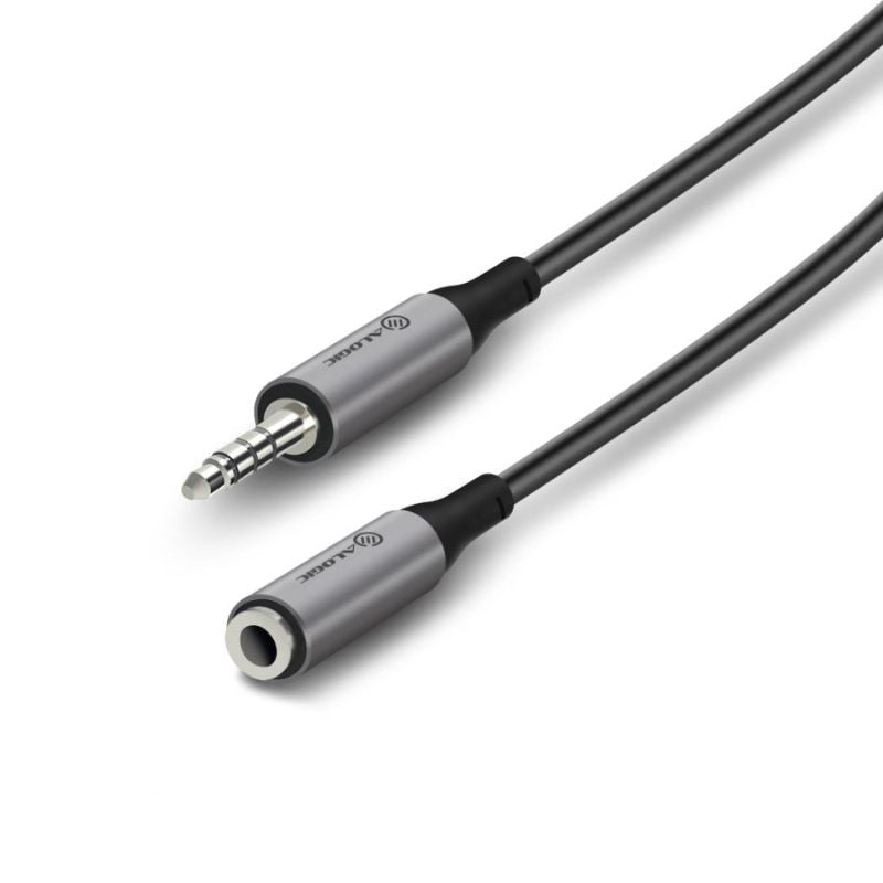 Alogic Ultra 3.5mm male to female audio cable for high-quality sound transfer and versatile connectivity with durable construction.