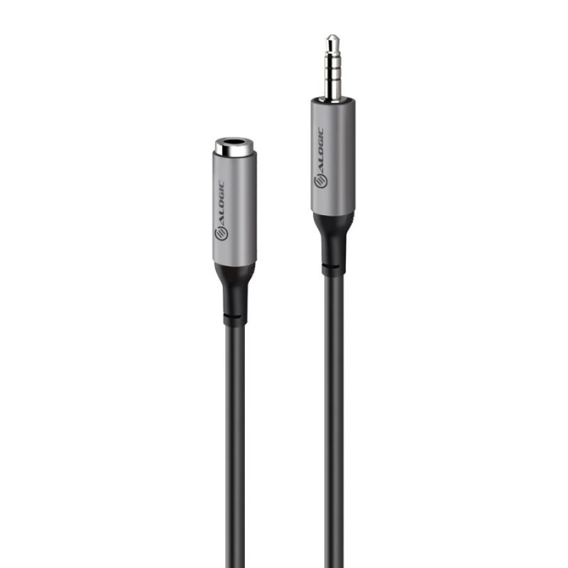 Alogic Ultra 3.5mm Male to Female Audio Cable, designed for high-quality sound transfer and durability.