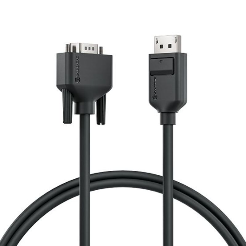 Alogic Elements Series DisplayPort to VGA Cable – Male to Male, 2m, High Resolution 1920x1200