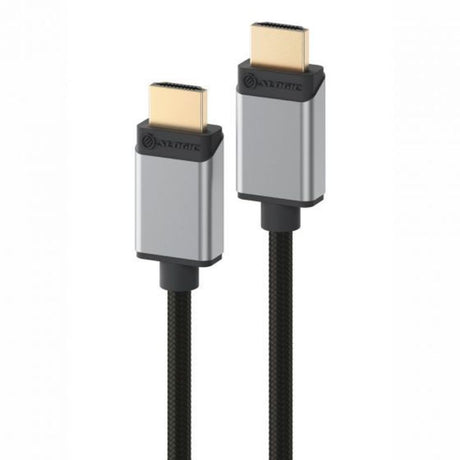 Alogic Super Ultra 8K HDMI Cable in space grey, 2m long, supporting up to 10K resolution for superior audio-visual performance.