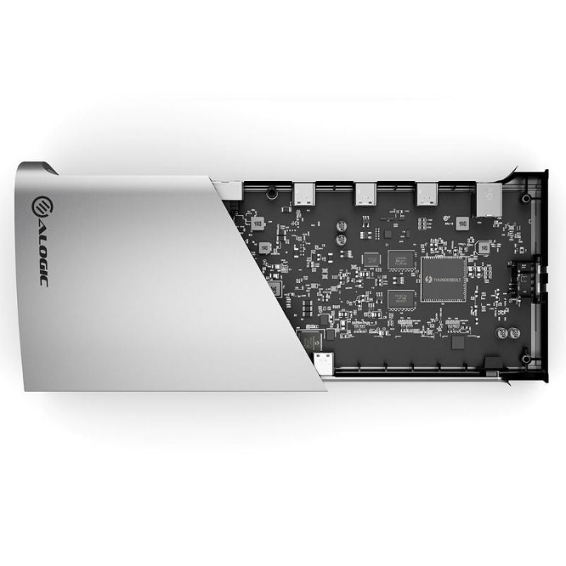 Alogic Thunderbolt 4 BLAZE Docking Station with 4K dual display, USB-C, and multiple ports for enhanced productivity.