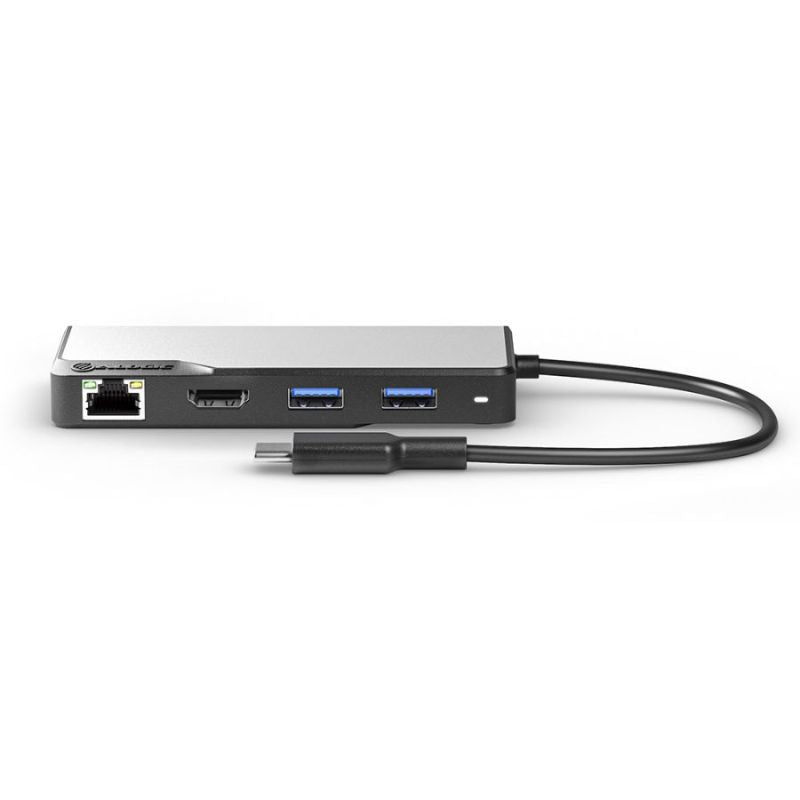 Alogic USB-C Fusion ALPHA 5-in-1 Hub V2 with HDMI, USB-A, USB-C, and SD Card Reader for seamless connectivity.
