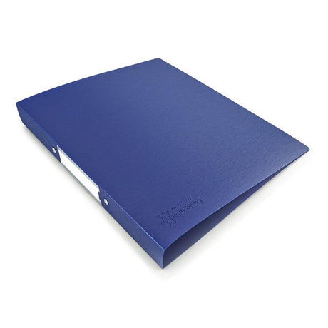 Rapesco antibacterial A4 ring binder in blue, designed to kill 99% of bacteria and organize documents safely.