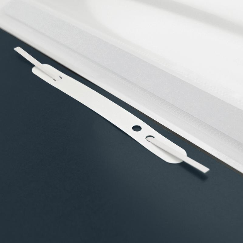 Rapesco ECO Report File in Black, A4 size, made from biodegradable polypropylene with clear cover and 2-hole fastening.