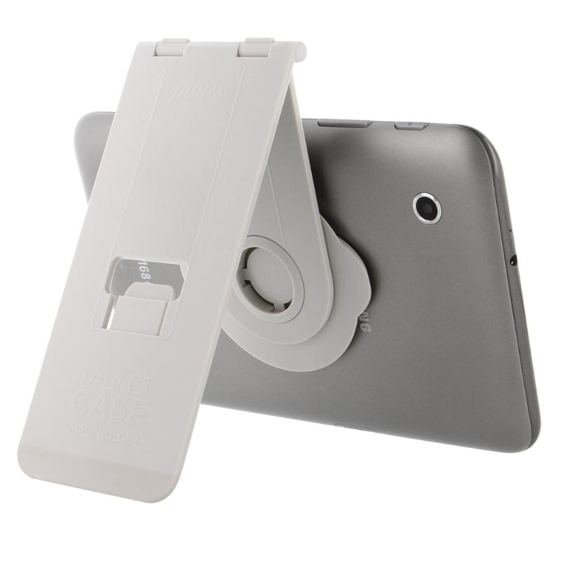 Compact Filofax Enitab360 Tablet Holder with micro-suction grip and 360-degree rotation for versatile viewing angles.