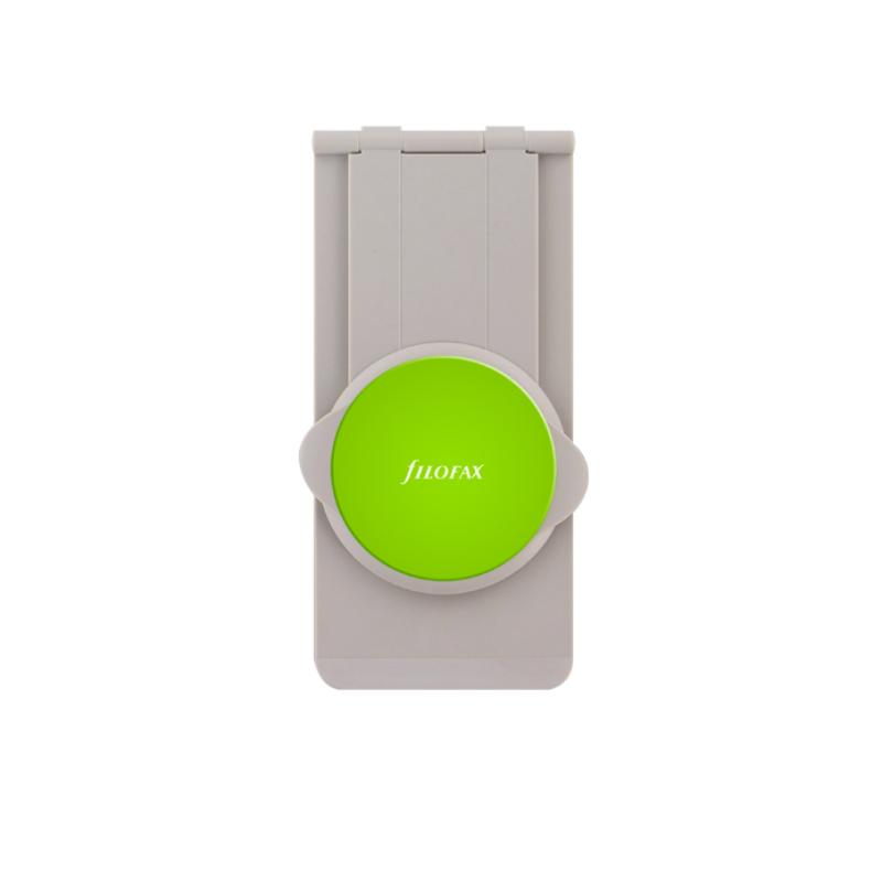 Filofax Enitab360 Universal Tablet Holder Large features micro-suction grip, 360-degree rotation, and multiple viewing angles.