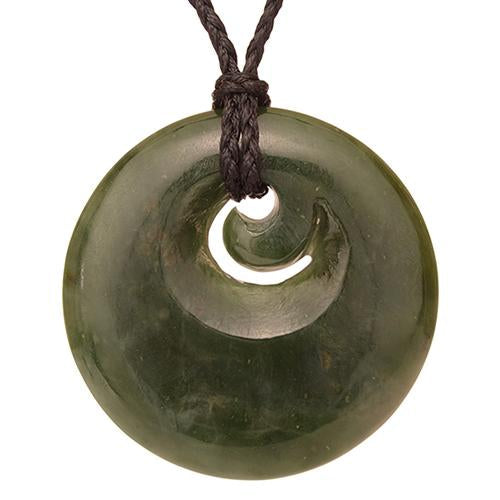 Jade Disc with Small Koru - Smartfox
