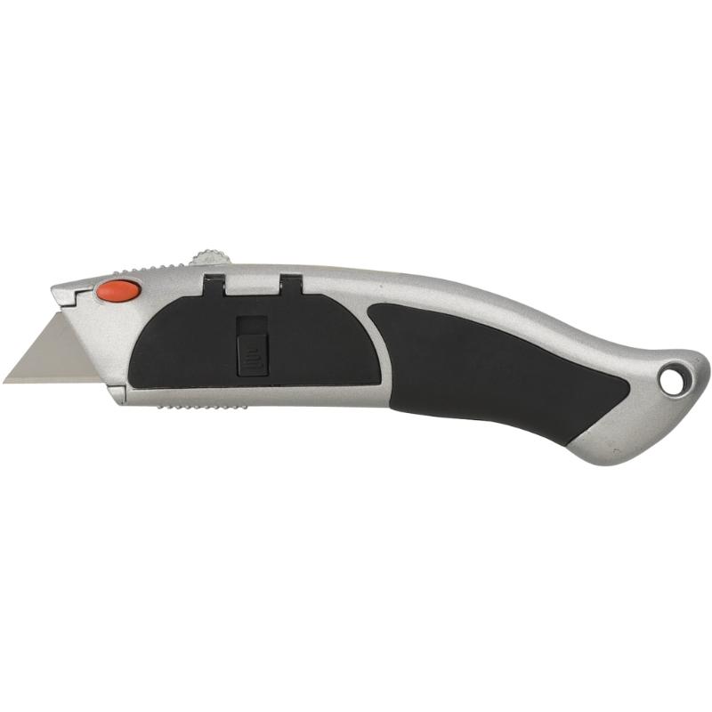 Keen Heavy Duty Metal Auto-Load Cutter with ergonomic design, auto-load mechanism, and 10 premium blades for precise cutting.