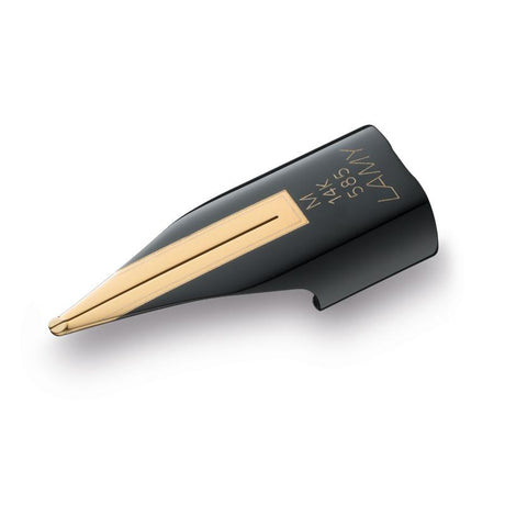 Lamy 14kt Black Oblique Medium nib for smooth, elegant writing, ideal for calligraphy and enhancing creativity.