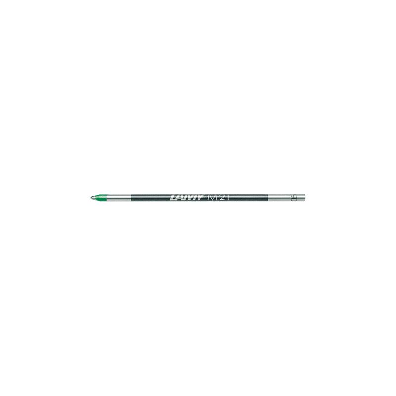 Lamy Refill Ballpen M21 in vibrant green, perfect for Lamy pens, offers smooth writing and a durable design.