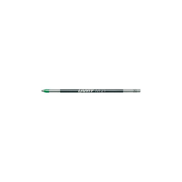 Lamy Refill Ballpen M21 in vibrant green, perfect for Lamy pens, offers smooth writing and a durable design.