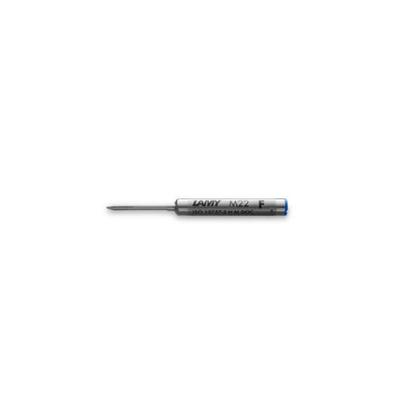 Lamy Refill M22 Fine Blue for smooth, precise writing with premium waterproof ink, compatible with various Lamy ballpoint pens.
