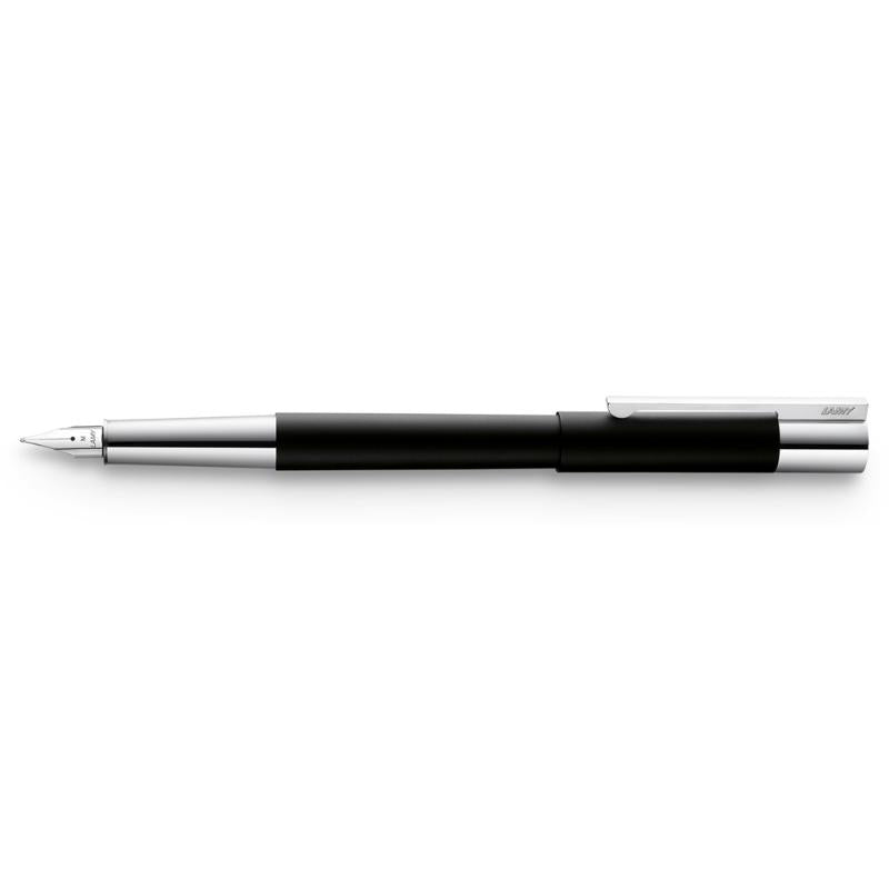 Lamy Scala Fountain Pen in matte black finish, featuring a polished steel nib and elegant Bauhaus design for professionals.
