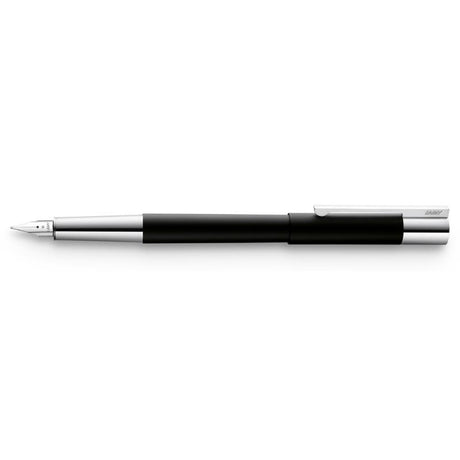 Lamy Scala Fountain Pen in matte black finish, featuring a polished steel nib and elegant Bauhaus design for professionals.