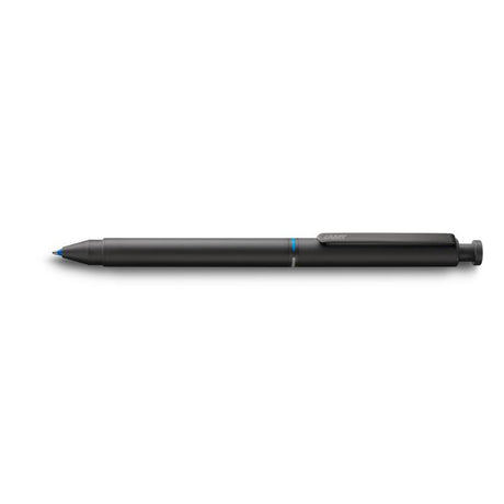 Lamy ST Tri Pen 2+1 Black (746) - sleek multifunctional pen with ballpoint, mechanical pencil, and eraser in matte black design.
