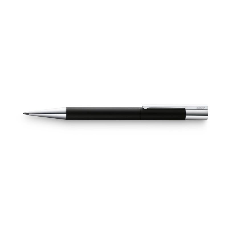 Lamy Scala Mechanical Pencil in black, 0.7mm lead, ergonomic grip, stainless steel, elegant Bauhaus design.