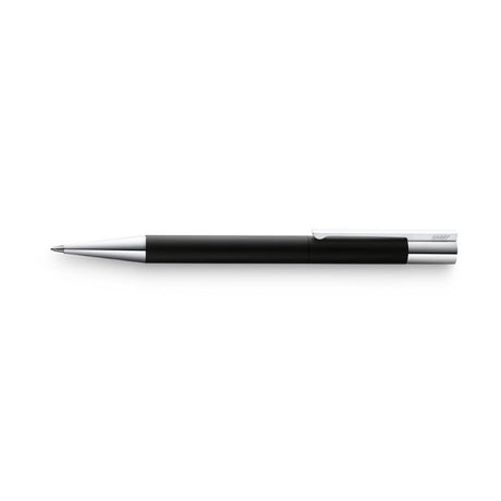 Lamy Scala Mechanical Pencil in black, 0.7mm lead, ergonomic grip, stainless steel, elegant Bauhaus design.