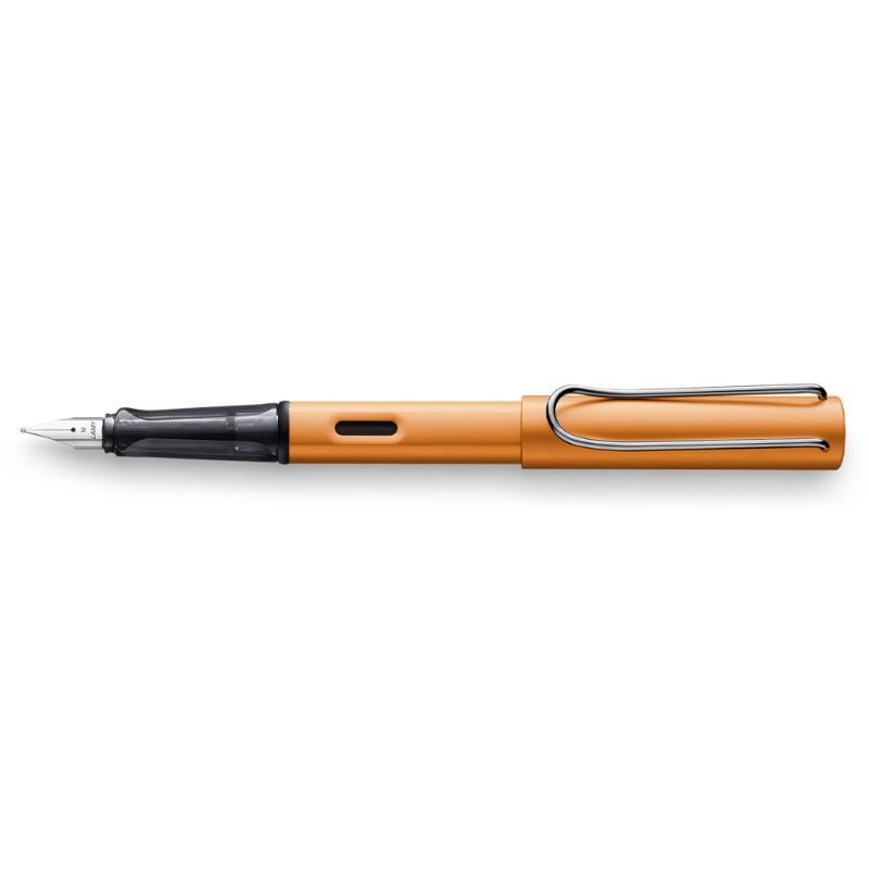 Lamy Al-Star Fountain Pen in metallic bronze with an extra fine nib, perfect for stylish and precise writing.