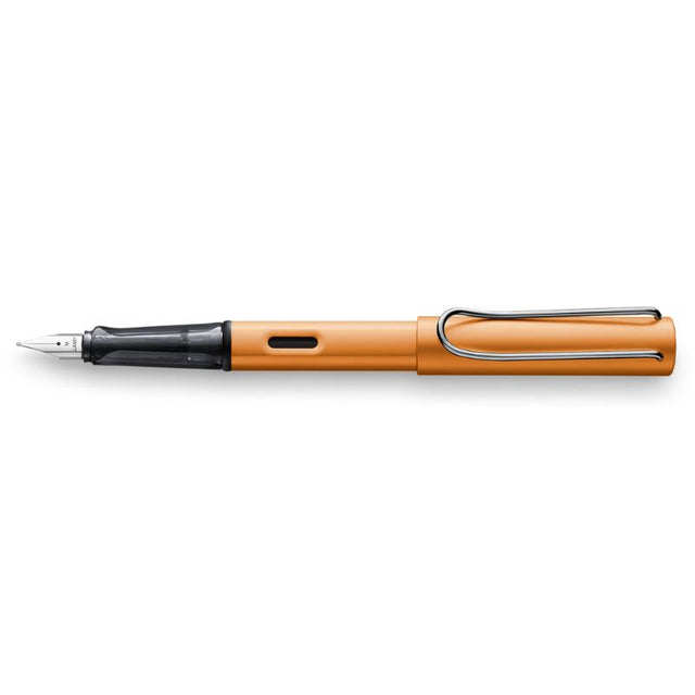 Lamy Al-Star Fountain Pen in metallic bronze with an extra fine nib, perfect for stylish and precise writing.