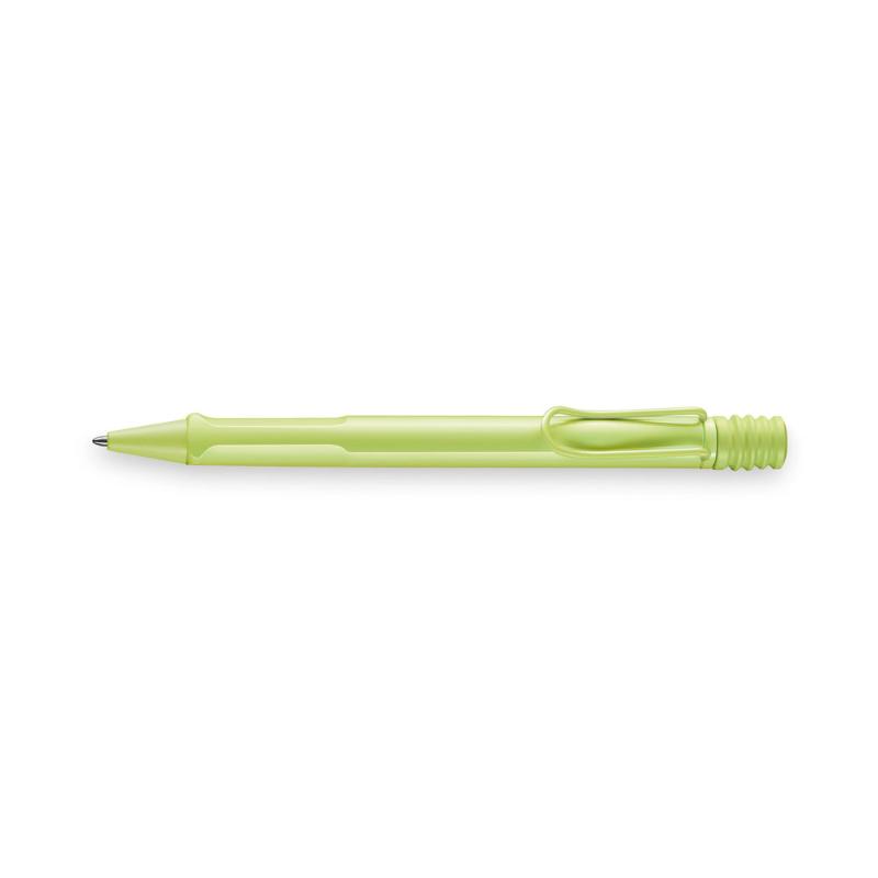 Lamy Safari Ballpoint LE in vibrant Springgreen with ergonomic grip and sturdy design, perfect for stylish writing.