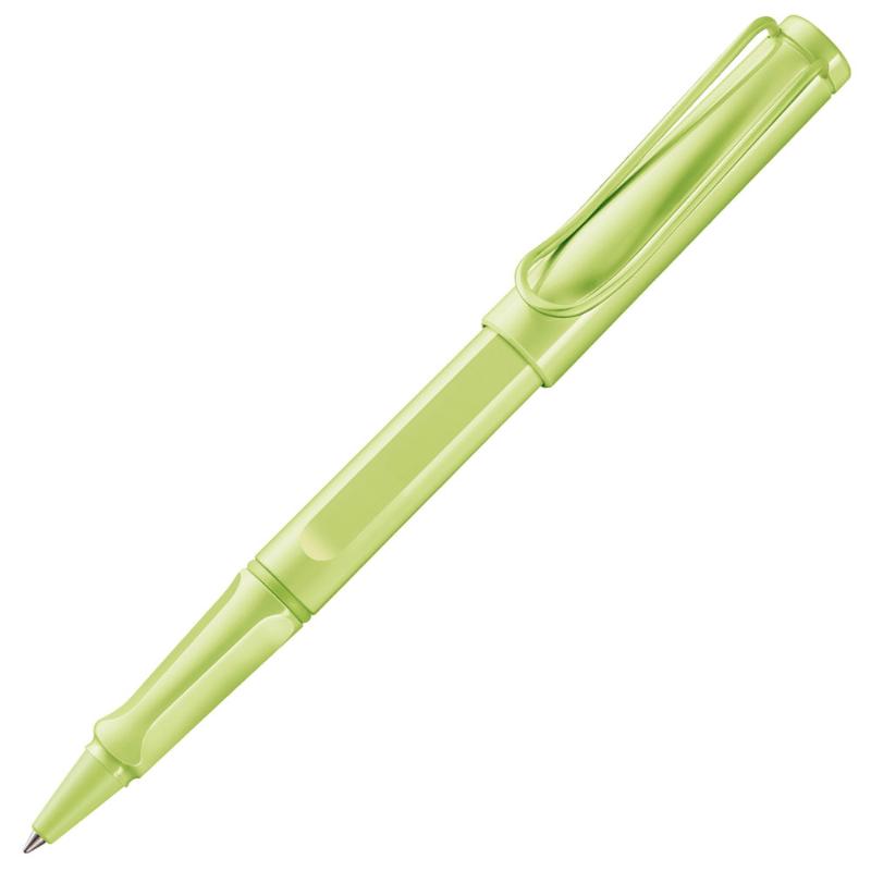 Lamy Safari Rollerball pen in vibrant Springgreen, ideal for smooth writing and stylish functionality.