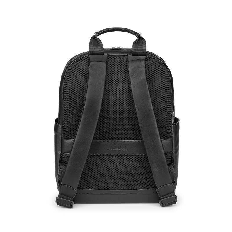Moleskine Classic Pro Backpack in black, featuring organized compartments, breathable back, and sleek design for mobile efficiency.