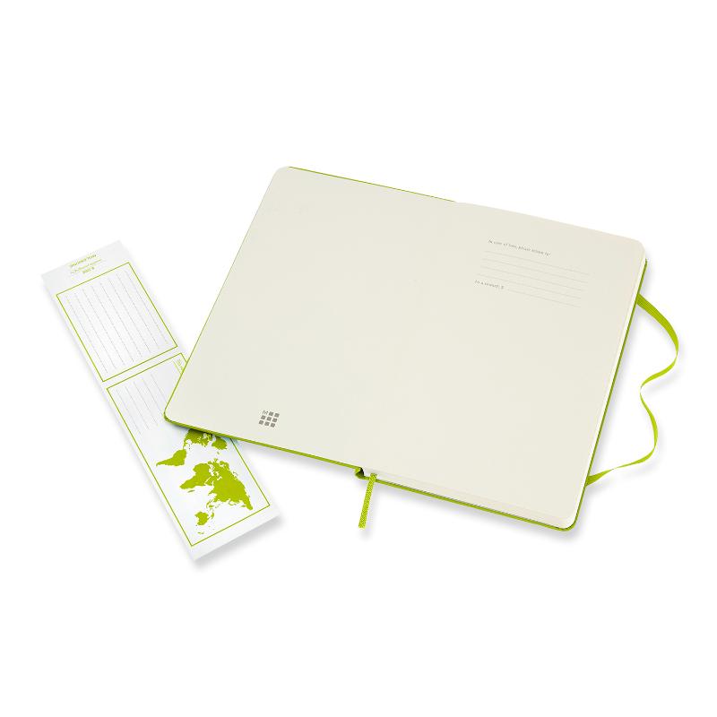 Moleskine Notebook Large Plain Lemon Green Hard