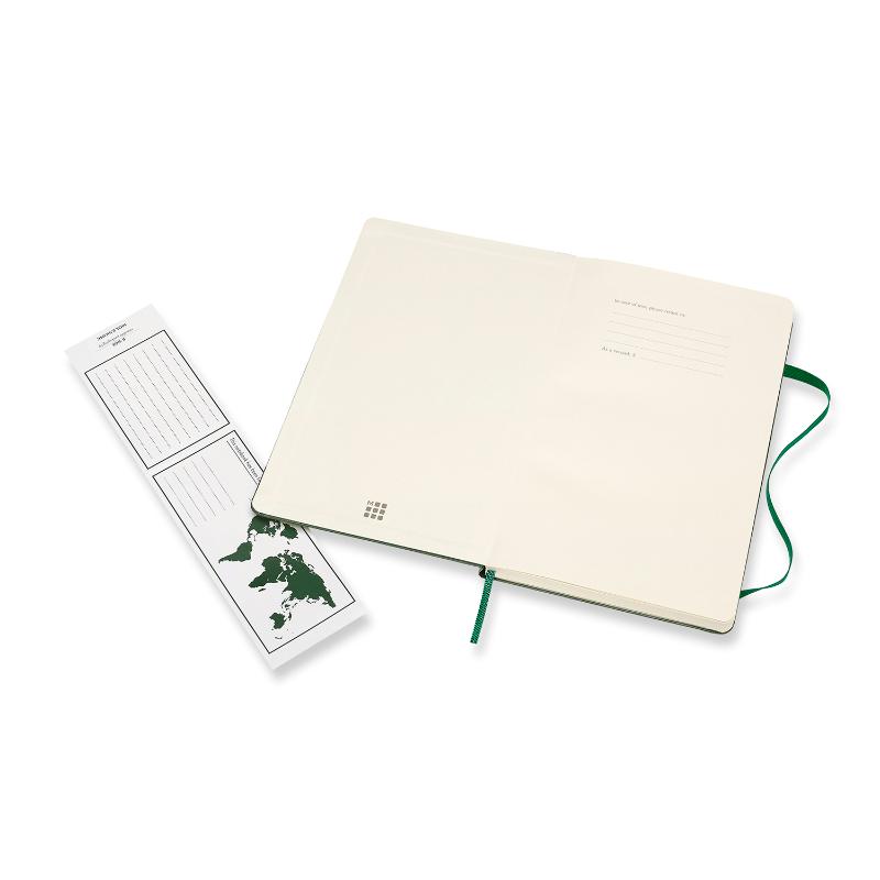 Moleskine Notebook Large Plain Myrtle Green Hard