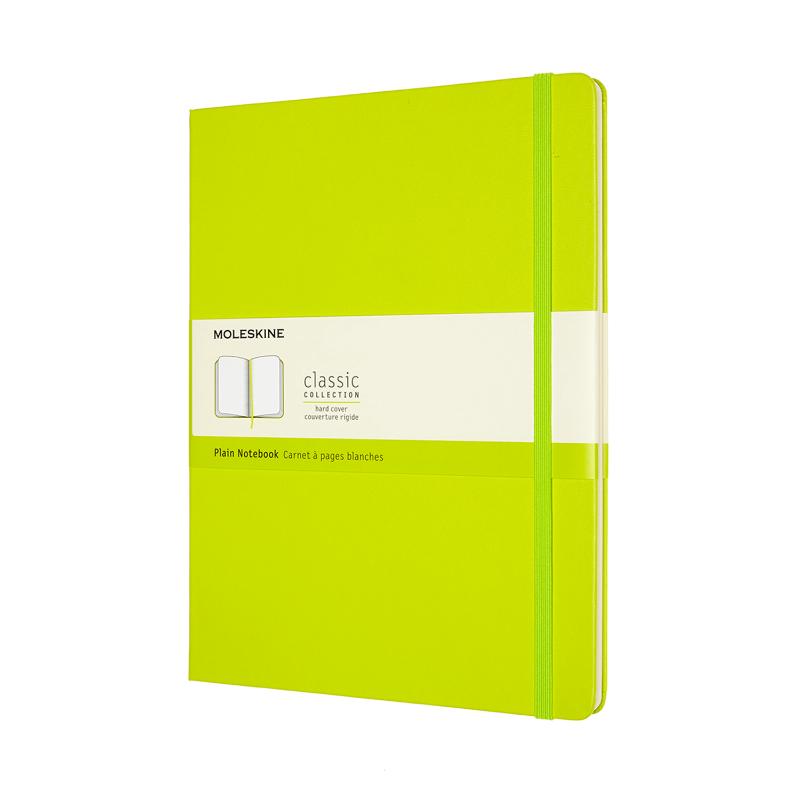 Moleskine Notebook XL Plain Lemon Green Hard