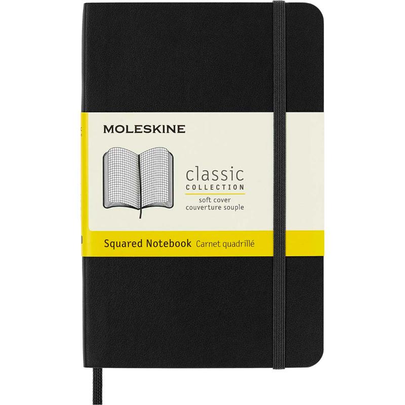 Moleskine Notebook Pocket Black Soft Cover Square
