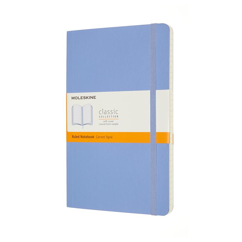 Moleskine Notebook Large Ruled Hydrangea Blue Soft