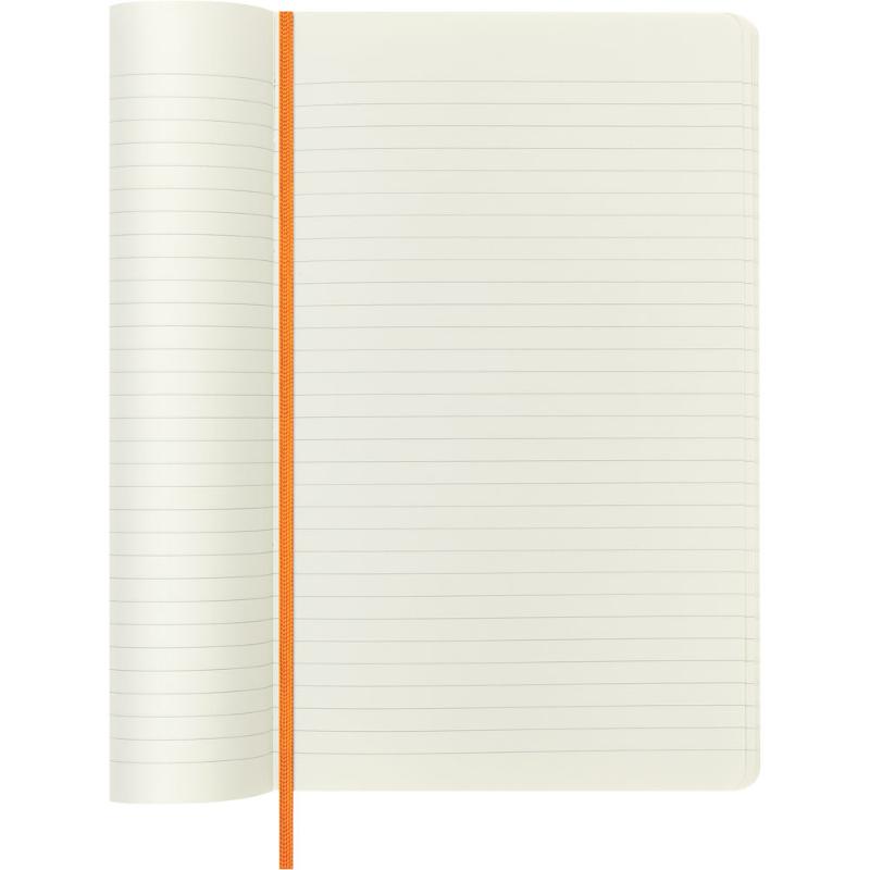 Moleskine LE Vegea Notebook Capri Orange Large Ruled Soft Cover w/Gift Box
