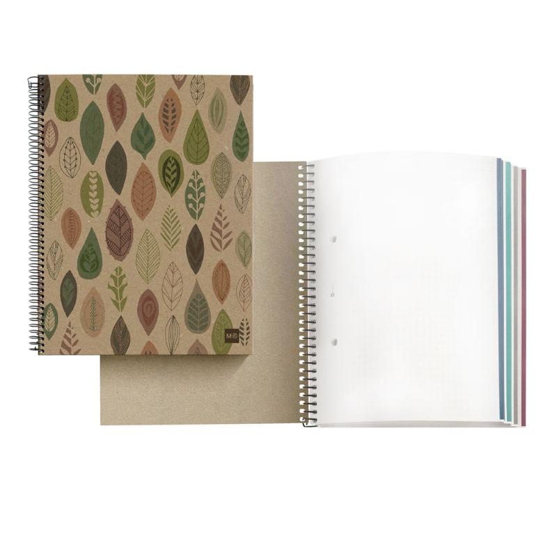 Miquelrius Notebook 4 Subject 120 Leaf A5 Ruled Ecoleaves