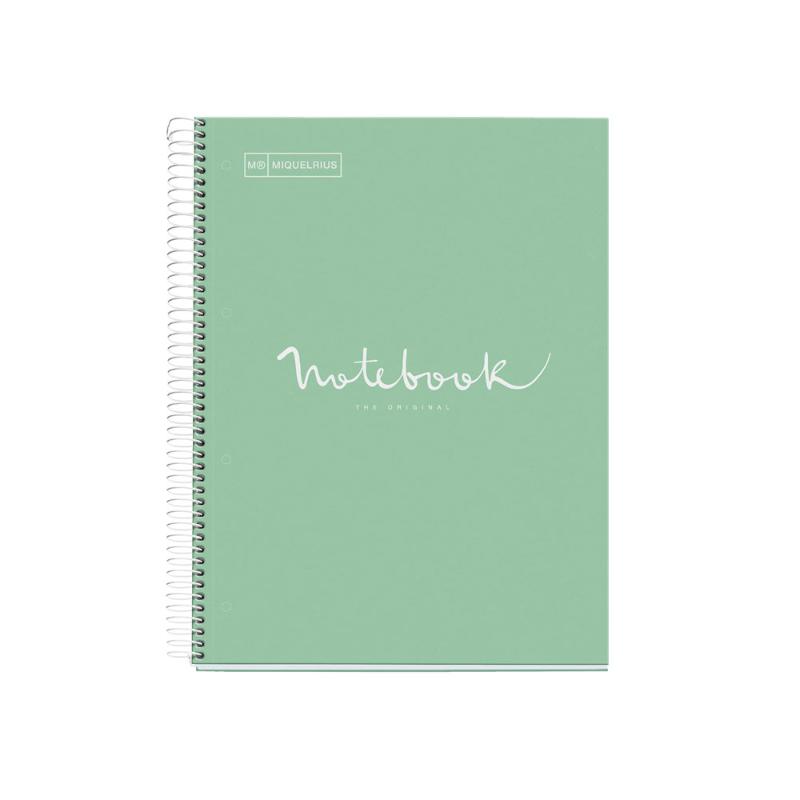 Miquelrius Notebook 5 Subject 120 Leaf A4 Ruled Emotions Mint