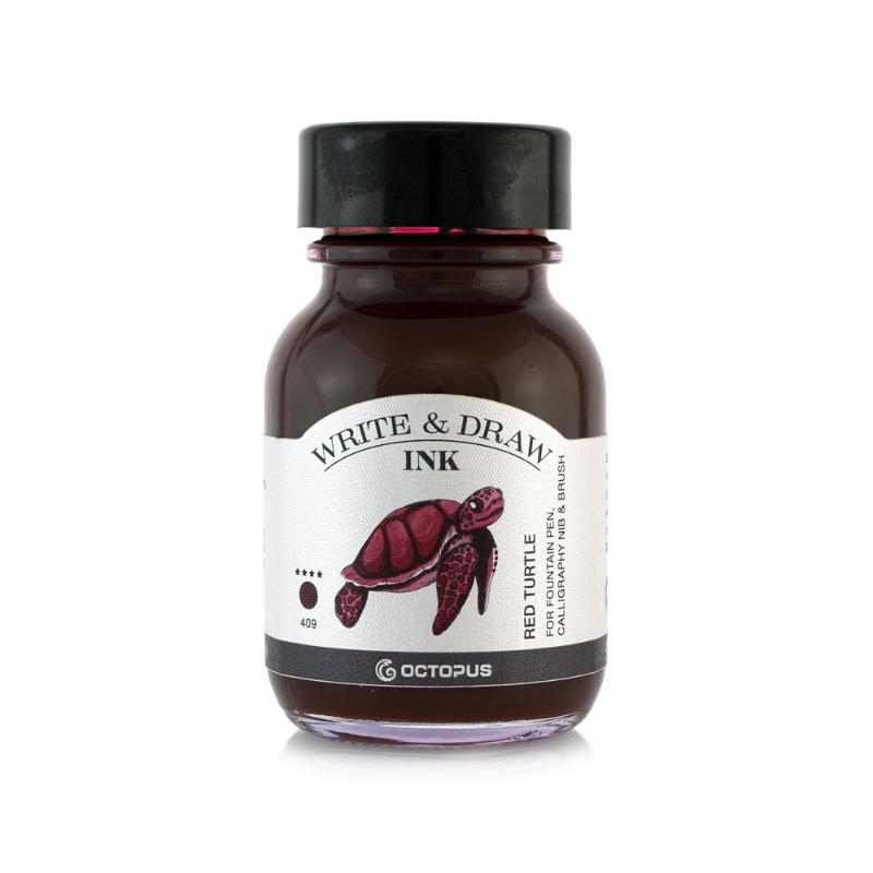 Octopus Fluids Write and Draw Ink 409 Red Turtle 50ml