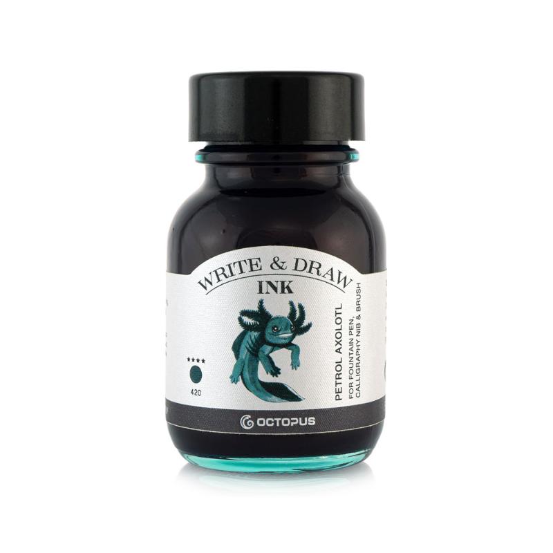 Octopus Fluids Write and Draw Ink 420 Petrol Axolotl 50ml