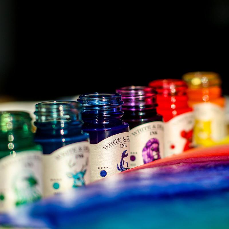 Octopus Fluids Write and Draw Ink 456 Blue Lynx 50ml