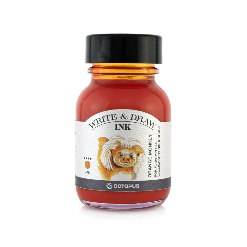 Octopus Fluids Write and Draw Ink 476 Orange Monkey 50ml