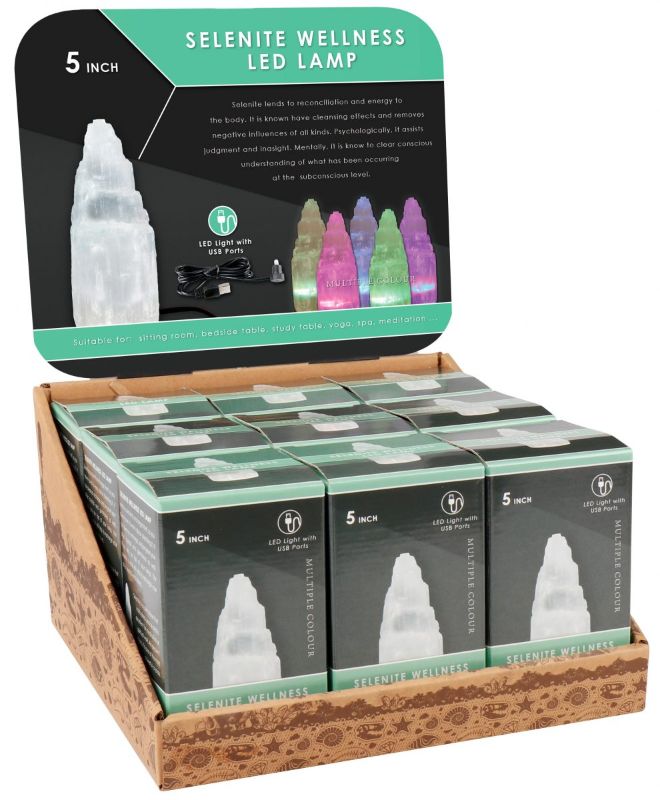 Selenite Wellness LED Lamp (Box of 9)