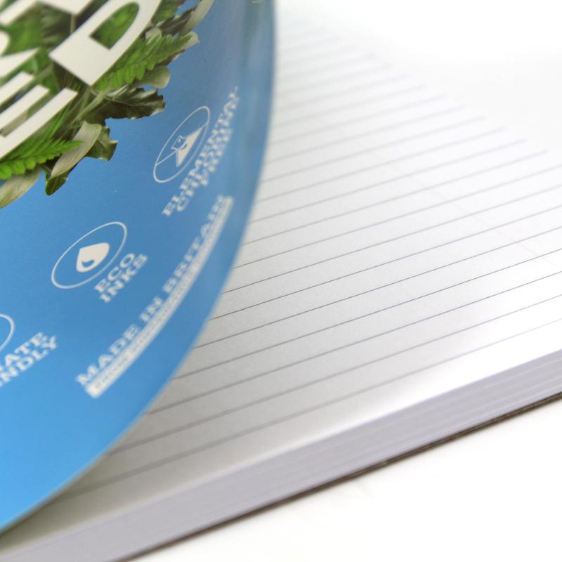Silvine FSC Twin Wire A4+ Notebook featuring 160 ruled pages with margin, ideal for organized note-taking and brainstorming.