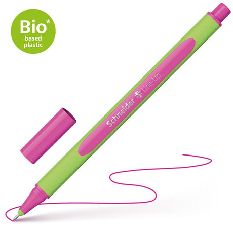 Schneider Fineliner 0.4mm in Fashion Pink, stylish pen for precise writing and drawing, eco-friendly design with smooth ink flow.
