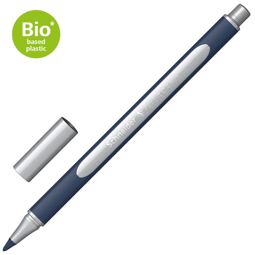 Schneider Metallic Rollerball pen in silver with 0.4mm tip, ideal for artistic expression and elegant lettering.