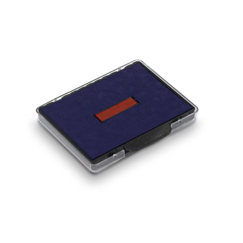 Trodat Pad 6/4208/2 in Blue and Red, ideal for crisp impressions in crafting and office use, compatible with Trodat stamps.