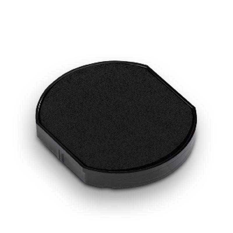 Trodat Pad 6/46040 Black ink pad for precise, non-toxic stamping with quick cartridge replacement for high-quality impressions.
