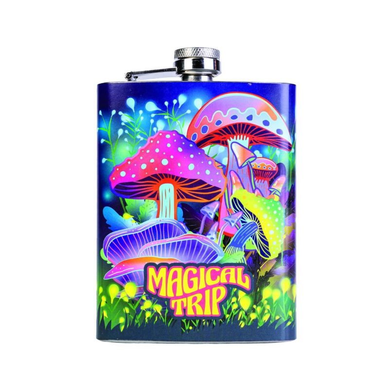 Metal Flask - Mushroom (13.5cm)