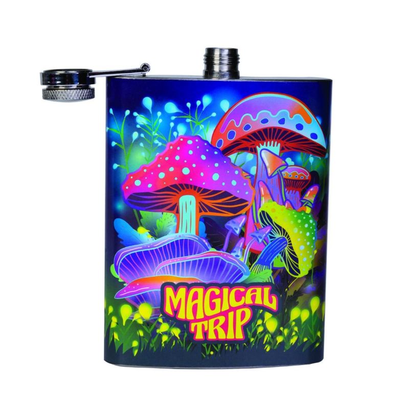 Metal Flask - Mushroom (13.5cm)