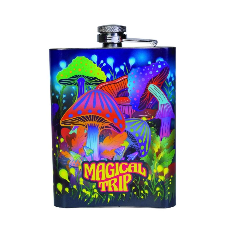 Metal Flask - Mushroom (13.5cm)