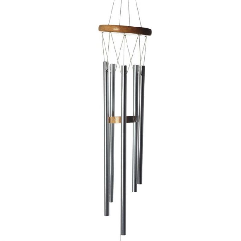 Wooden Wind Chime with Metal Tubes (77cm)
