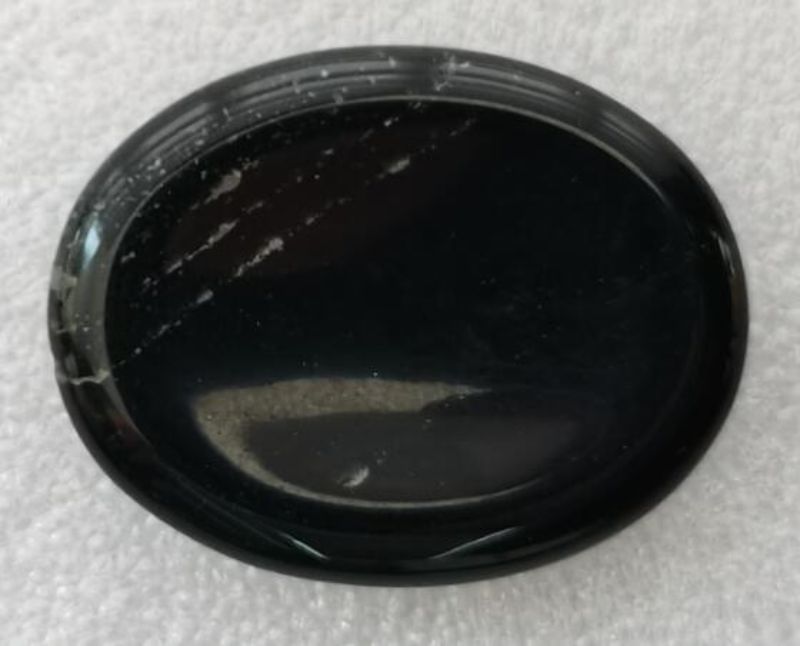 Worry Stone - Obsidian Oval (4.5cm)