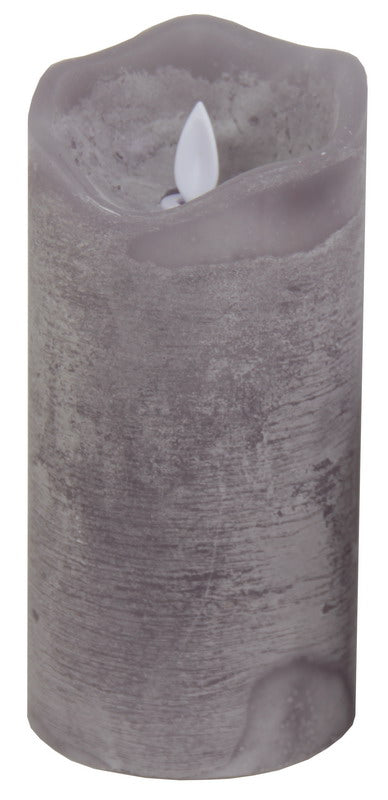 Candle - LED Wax Candle (Large Grey)